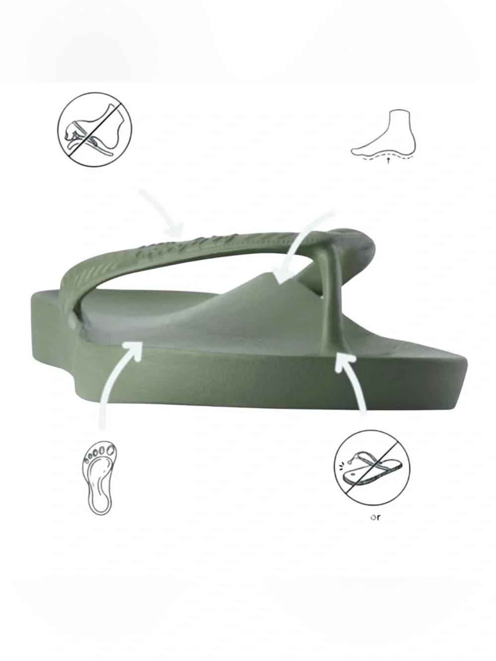 Archies Arch Support Flip Flops:  Womens 13    Mens 12